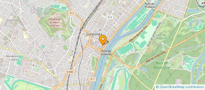 localisation de l'entreprise SOCIETE DES PARKINGS DU FRONT DE SEINE à SURESNES