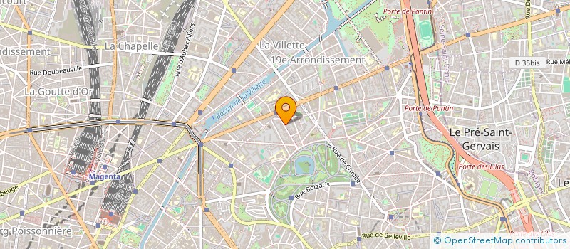 localisation de l'entreprise SOCIETE DES PEINTRE DE MONTAGNE  PARIS