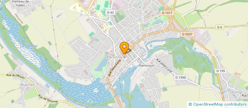 localisation de l'entreprise SOCIETE DES PEINTRES ET AMATEURS D'ART DE PERONNE ET SA REGION  PERONNE