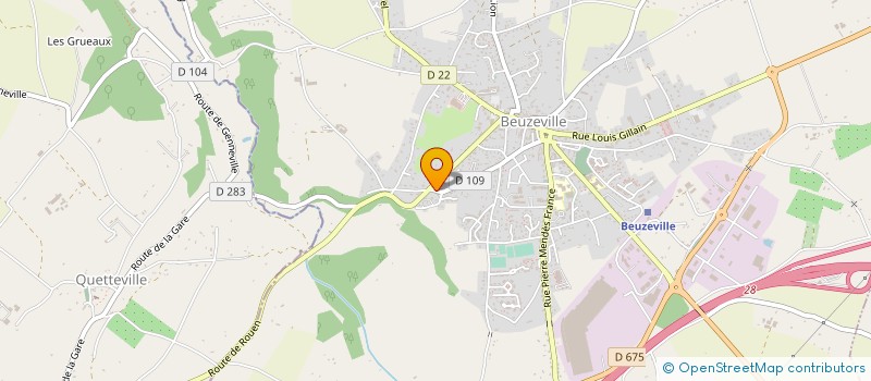localisation de l'entreprise SOCIETE DES PEINTURES DE L EURE à BEUZEVILLE