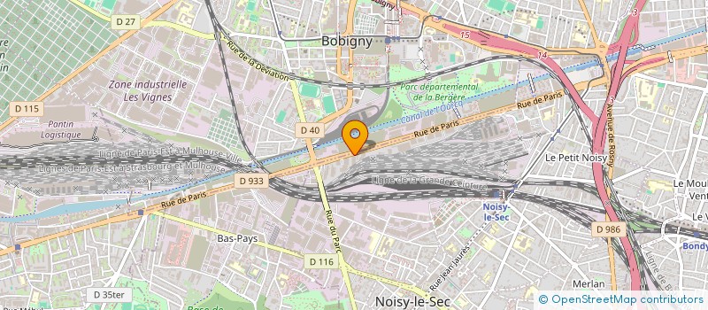 localisation de l'entreprise SOCIETE DES PEINTURES INDUSTRIELLES à NOISY-LE-SEC