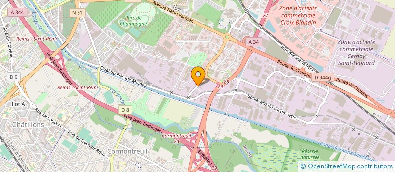 localisation de l'entreprise SOCIETE DES PRESSOIRS PICARD à REIMS
