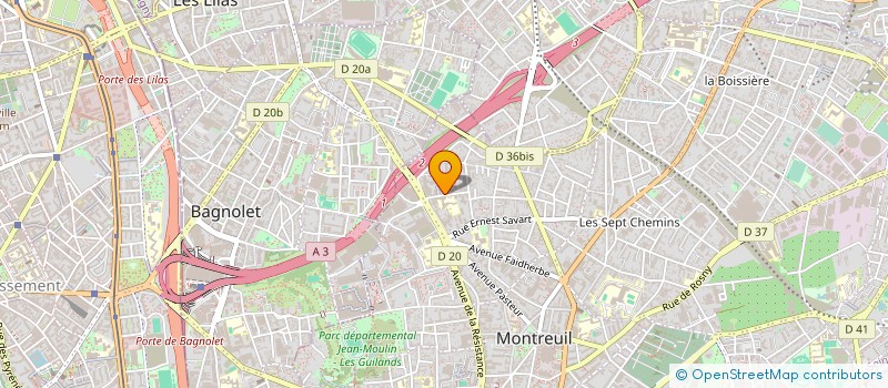 localisation de l'entreprise SOCIETE DES PRODUCTIONS FARNEL FRERES à MONTREUIL