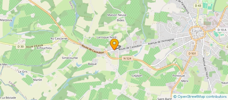 localisation de l'entreprise SOCIETE DES PRODUITS D'ARMAGNAC à EAUZE