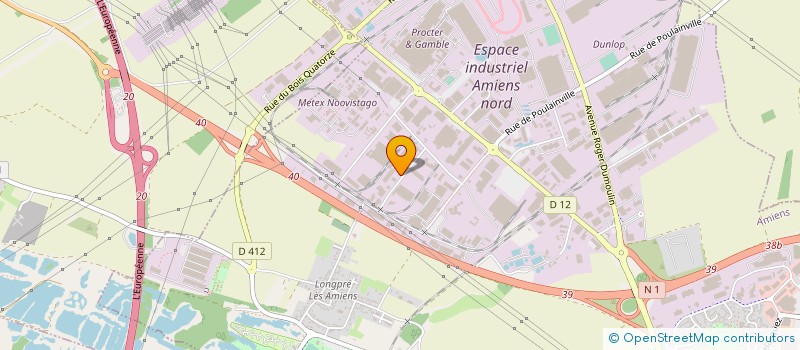 localisation de l'entreprise SOCIETE DES PROFESSIONNELS DE LA VIANDE à AMIENS