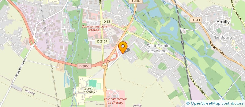 localisation de l'entreprise SOCIETE DES PROFESSIONNELS MONTARGOIS à AMILLY