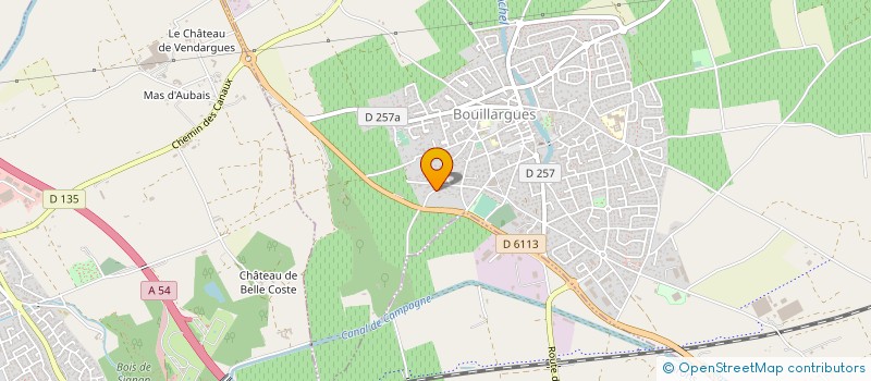 localisation de l'entreprise SOCIETE DES PROJETS APPLIQUES DE BETON à BOUILLARGUES