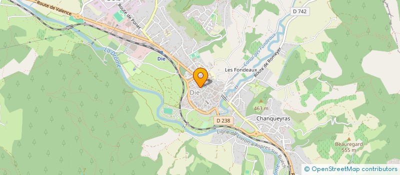 localisation de l'entreprise SOCIETE DES QUATRE CANTONS à DIE