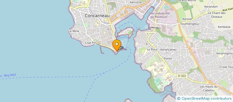 localisation de l'entreprise SOCIETE DES REGATES DE CONCARNEAU à CONCARNEAU