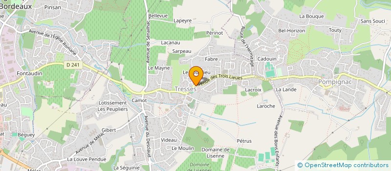 localisation de l'entreprise SOCIETE DES SABLES  TRESSES