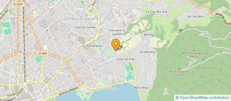 localisation de l'entreprise SOCIETE DES SAVOIES à ANNECY