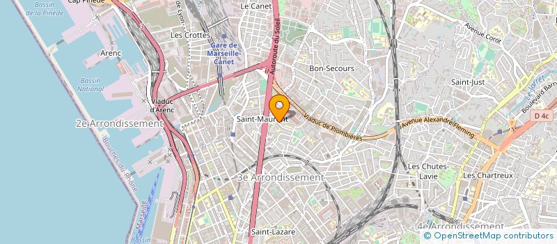 localisation de l'entreprise SOCIETE DES TAXIMETRES MARSEILLAIS ET DE PROVENCE  MARSEILLE