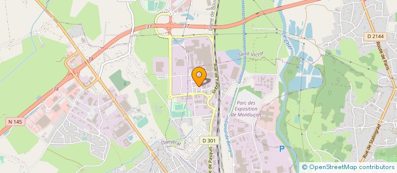 localisation de l'entreprise SOCIETE DES TECHNIQUES ELECTRIQUES à MONTLUCON