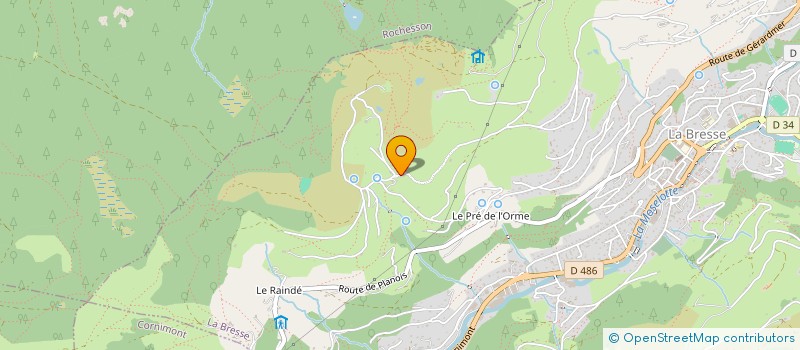 localisation de l'entreprise SOCIETE DES TELESKIS DE BELLEGOUTTE  LA BRESSE