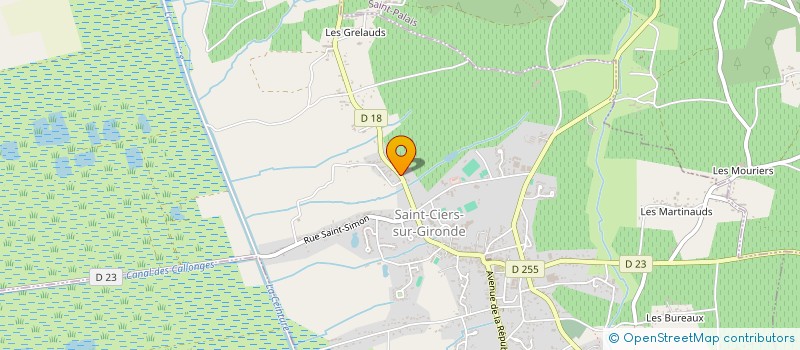 localisation de l'entreprise SOCIETE DES TRANSPORTS BOUVET à SAINT-CIERS-SUR-GIRONDE