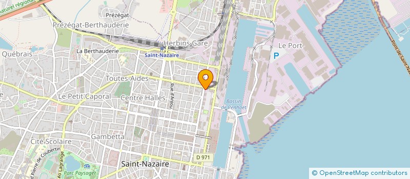 localisation de l'entreprise SOCIETE DES TRANSPORTS DE L'AGGLOMERATION NAZAIRIENNE  SAINT-NAZAIRE