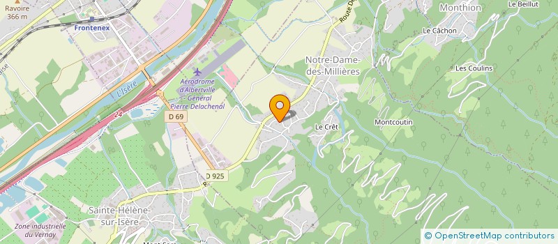 localisation de l'entreprise SOCIETE DES TRANSPORTS DU GRAND ARC S.T.G.A. à NOTRE-DAME-DES-MILLIERES