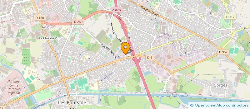 localisation de l'entreprise SOCIETE DES TRANSPORTS H. JOLLIVET à LES PONTS-DE-CE