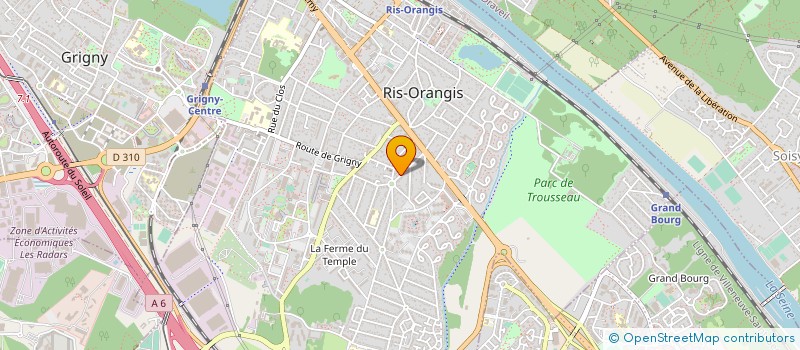 localisation de l'entreprise SOCIETE DES TRANSPORTS ISOTHERMES PARBEL  RIS-ORANGIS