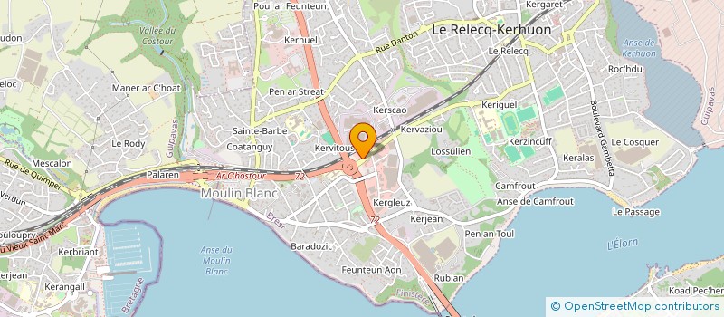 localisation de l'entreprise SOCIETE DES TRANSPORTS LABAT à LE RELECQ-KERHUON