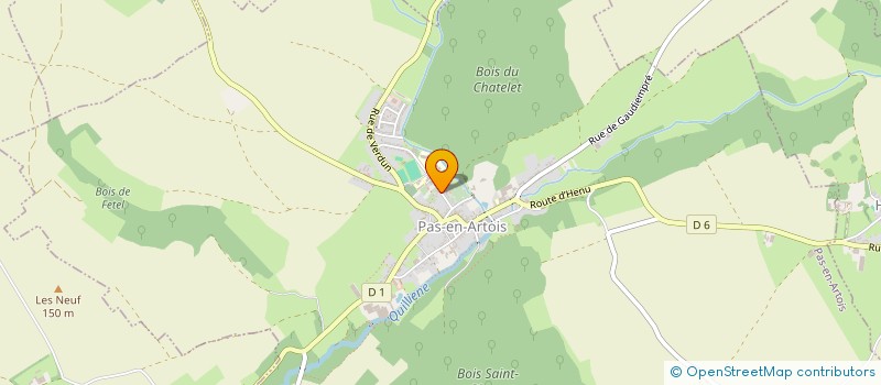 localisation de l'entreprise SOCIETE DES TRANSPORTS MARTEL à PAS-EN-ARTOIS