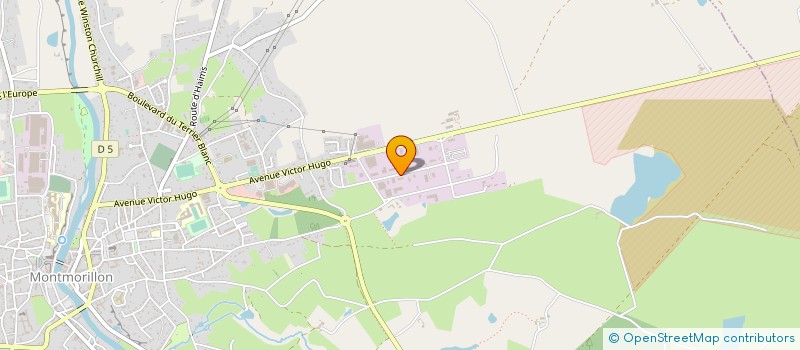 localisation de l'entreprise SOCIETE DES TRANSPORTS MARTIN LES PULLMAN MONTMORILLONNAIS  MONTMORILLON