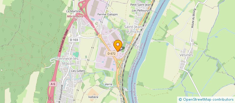 localisation de l'entreprise SOCIETE DES TRANSPORTS NONIN à MACON