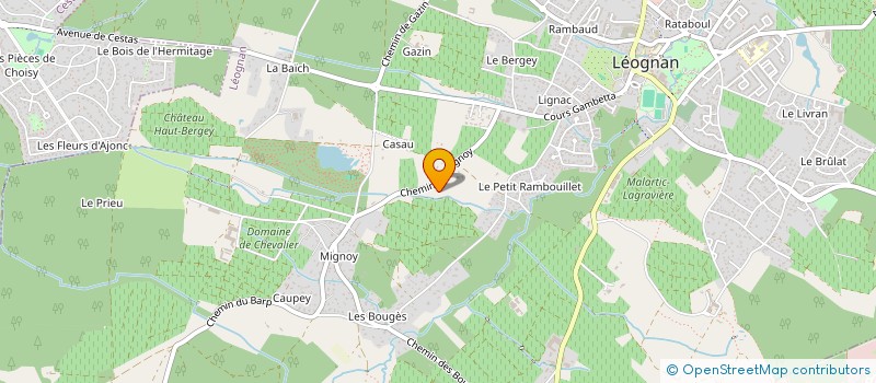 localisation de l'entreprise SOCIETE DES TRANSPORTS NOUAUX à LEOGNAN