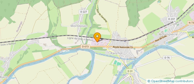 localisation de l'entreprise SOCIETE DES TRANSPORTS ROY à RANCHOT