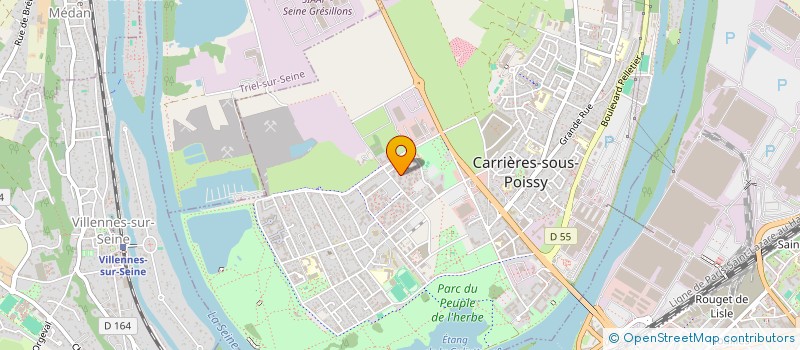 localisation de l'entreprise SOCIETE DES TRANSPORTS TREILLY  CARRIERES-SOUS-POISSY