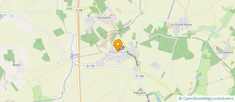localisation de l'entreprise SOCIETE DES TRANSPORTS VALENCON  AIRVAULT