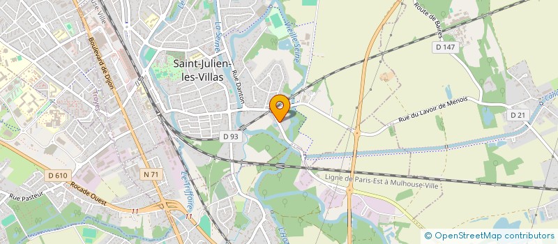 localisation de l'entreprise SOCIETE DES TRANSPORTS VERGER  BUCHERES