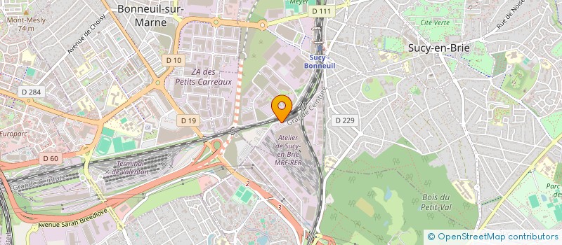 localisation de l'entreprise SOCIETE DES TRANSPORTS VILLECRESNOIS à SUCY-EN-BRIE