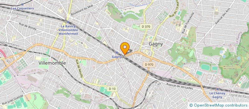 localisation de l'entreprise SOCIETE DES TRAVAUX DE BATIMENT à GAGNY