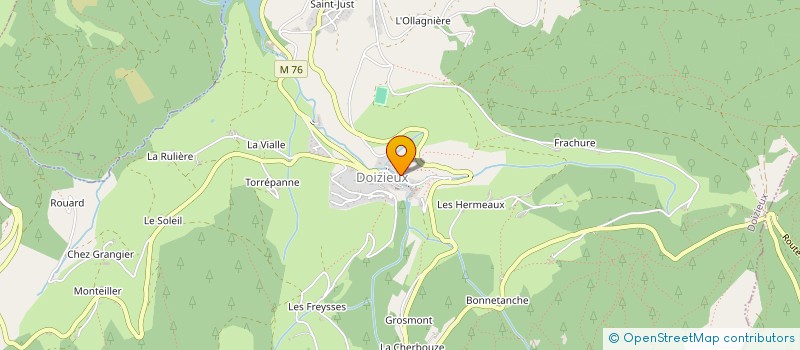 localisation de l'entreprise SOCIETE DES TRAVAUX DU DORLAY  DOIZIEUX