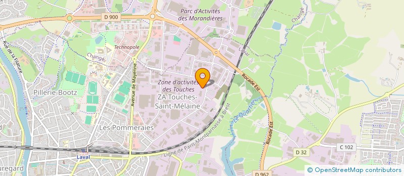localisation de l'entreprise SOCIETE DES TRAVAUX PUBLICS DE L'OUEST à LAVAL