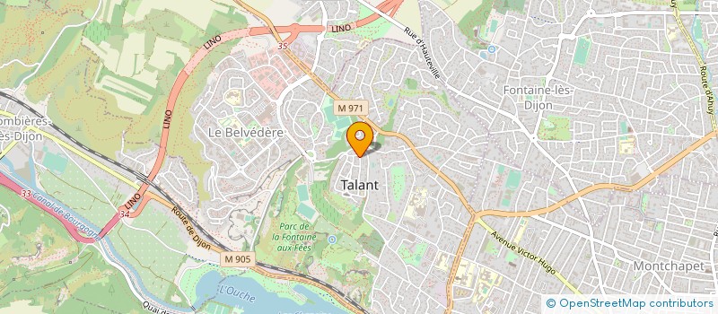 localisation de l'entreprise SOCIETE DES TRENTE TROIS  TALANT