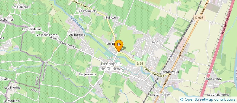 localisation de l'entreprise SOCIETE DES VINS DES BROYERS à LA CHAPELLE-DE-GUINCHAY