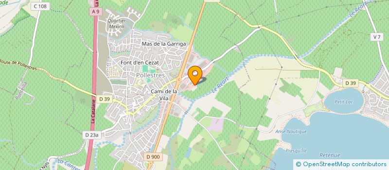 localisation de l'entreprise SOCIETE DESIGN PERFORMANCE  POLLESTRES