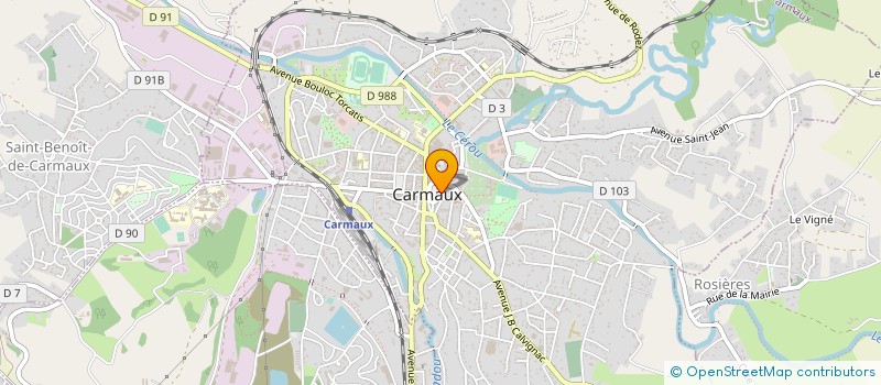 localisation de l'entreprise SOCIETE DESROUSSEAUX à CARMAUX