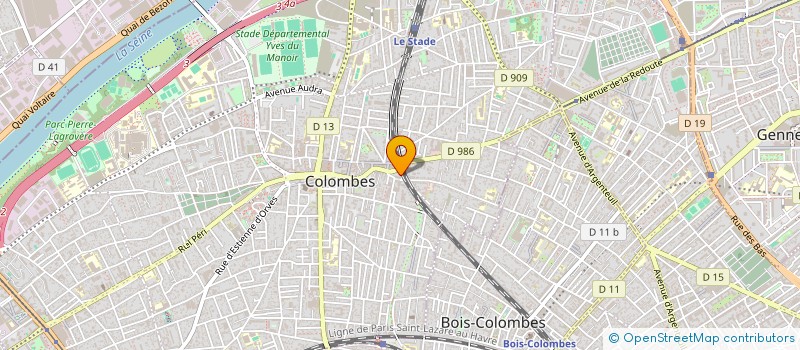 localisation de l'entreprise SOCIETE DESTOCKAGE DE LA GARE à COLOMBES