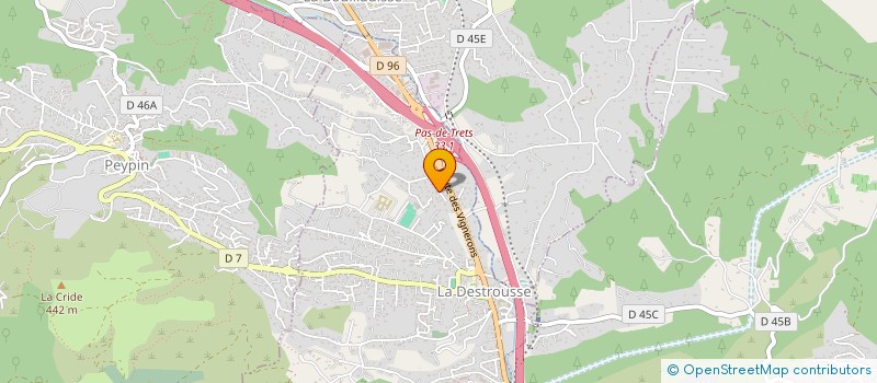 localisation de l'entreprise SOCIETE DESTROUSSIENNE DU BATIMENT à LA DESTROUSSE