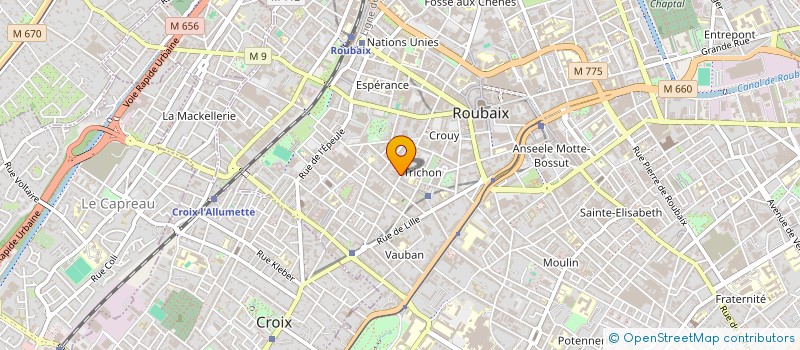 localisation de l'entreprise SOCIETE DI à ROUBAIX