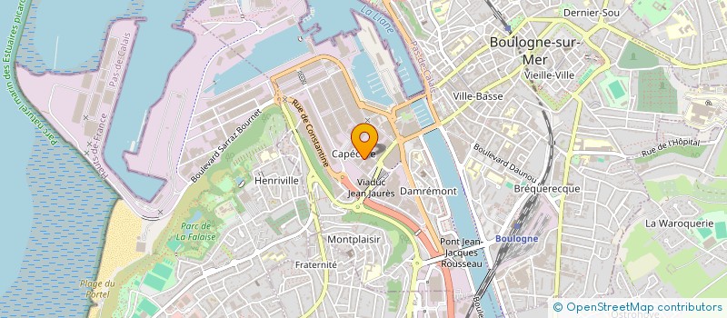 localisation de l'entreprise SOCIETE DIFFUSION MATERIEL DE PELAGE à BOULOGNE-SUR-MER