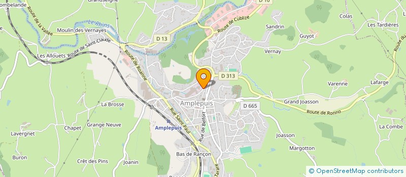 localisation de l'entreprise SOCIETE DIFFUSION YSERON à AMPLEPUIS
