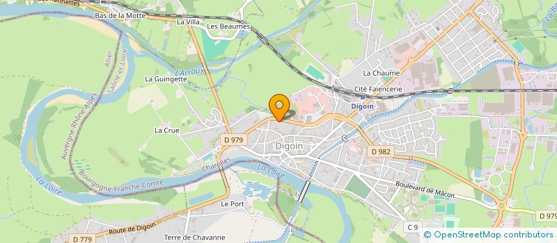 localisation de l'entreprise SOCIETE DIGOINNAISE DE SERIGRAPHIE  DIGOIN