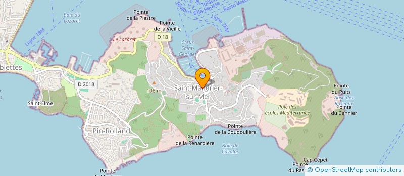 localisation de l'entreprise SOCIETE DIMITRI JOLLY  SAINT-MANDRIER-SUR-MER