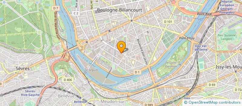 localisation de l'entreprise SOCIETE DISTRIBUTION ALIMENTAIRE PAN AFRICAINE à BOULOGNE-BILLANCOURT
