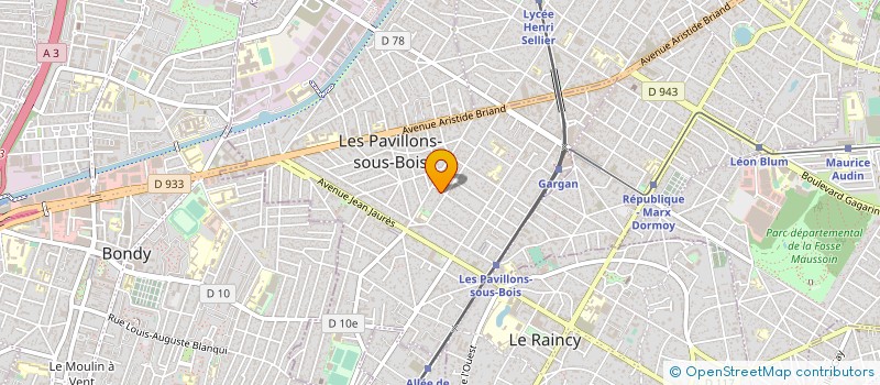localisation de l'entreprise SOCIETE DISTRIBUTION ALIMENTAIRE PAVILLO à LES PAVILLONS-SOUS-BOIS