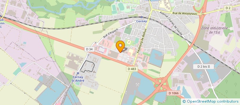 localisation de l'entreprise SOCIETE DISTRIBUTION CERNAY SODICER à CERNAY
